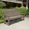 Highwood Usa 6ft Commercial Grade Garden Bench Outdoor Furniture for Patio, Yard and Garden CM-BENSQ62-WBR - alternate 2